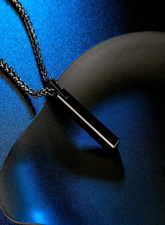 RIPFEVURN Bar Cremation Urn Necklaces for Ashes for Women Men Cube Stainless Steel Cremation Jewelry Human Ashes Holder Memorial Keepsake Pendant(Brother) - Image 5